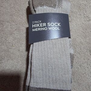 Alpine Design Merino Wool Hiker Socks 2-Pack Womens Medium 8-10